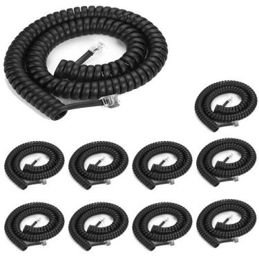 Imagem de Acessório de telefone LanSensu Phone Cord Fixo 2,4 m (pacote com 10)