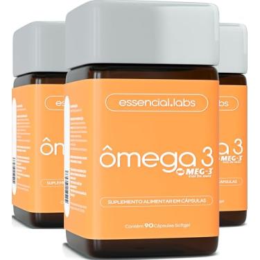 Imagem de 03 POTES DO ÔMEGA 3 EPA DHA 1000mg MEG-3® - TECNOLOGIA AVANÇADA - GORDURA POLIINSATURADA 100% PURA - 90 CÁPSULAS
