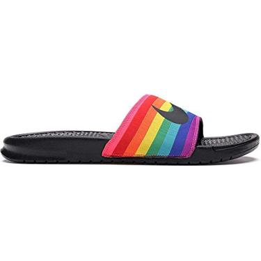 Imagem de Nike Sapato masculino Mules para praia e piscina, tamanho 38, Arco-íris, vermelho, azul, amarelo, 14