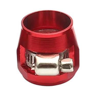 Imagem de Braçadeira De Acabamento Para Mangueira De Combustível De Alumínio Par