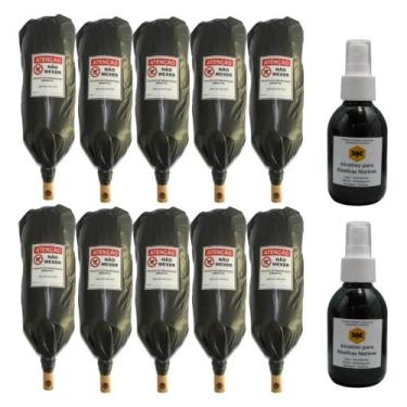 Imagem de 10 Isca P/ Captura De Abelha Sem Ferrao Jatai, Mandaçaia + 200ml Atrat