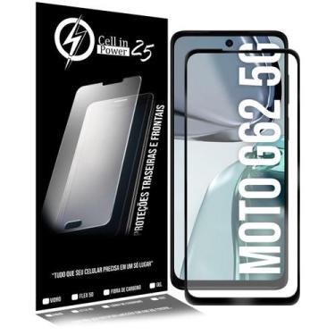 Imagem de Película Vidro 3d Compatível Moto G62 XT2223 6.5 PRETA - Cell In Power