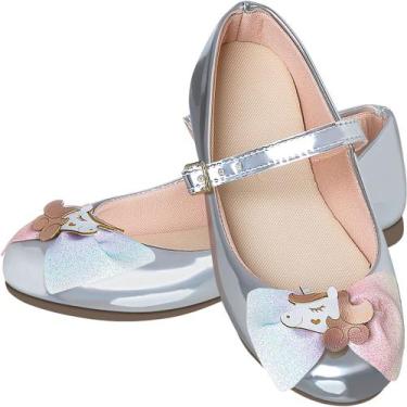 Imagem de Sapatilha Feminina Infantil Juvenil Antiderrapante Social Unicornio - 