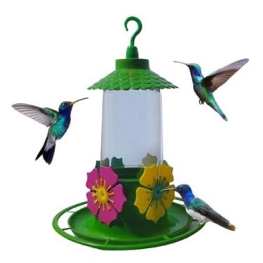 Imagem de Bebedouro Para Beija Flor Plástico 290 ML Com Chapéu Maxximo top