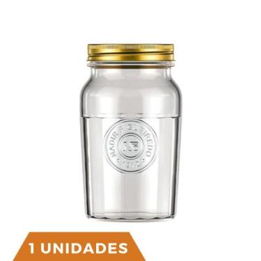 Imagem de 1 Potes Vidro Americano Rosca Alimentos 1,5L Vintage Nadir - NADIR FIG