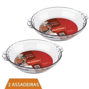 Imagem de 2 Travessa Filetada 1,6ml Forma de Vidro Temperado Marinex - NADIR FIG