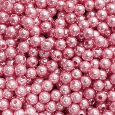 Imagem de PÉROLA DE ABS LISA Nº 06 20G PEROLA 6 MM - LADEIRA BIJUTERIAS, ROSA SE