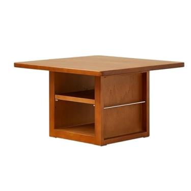 Imagem de Mesa baixa de janela escandinava de madeira maciça escandinava, mesa de centro japonesa, sala de estar, varanda, mesa de tatame, mesa de centro pequena criativa para sala de estar, janela de sacada