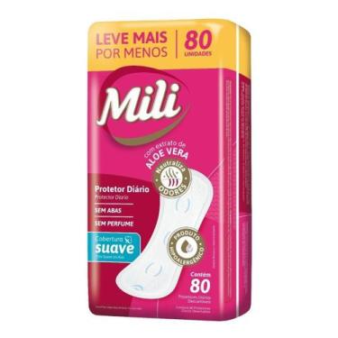 Imagem de Absorvente Protetor Diario MILI com 80 unidades