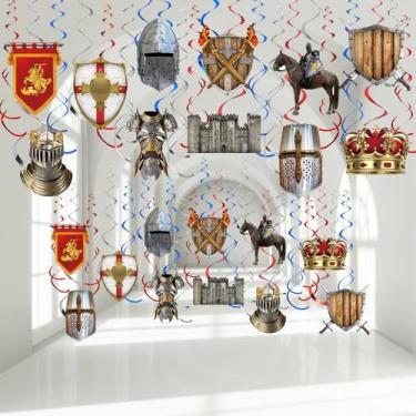 Imagem de Decorações de festa Faccito Medieval Knight 22 unidades