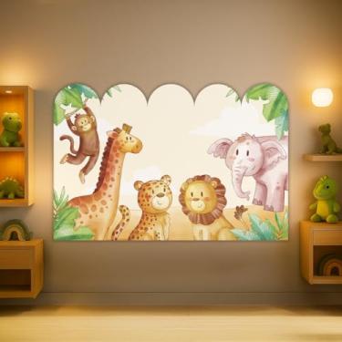 Imagem de Cabeceira de Cama Decorativa Infantil para Quarto de Meninos - Tema Safari (CabCerq-0049)