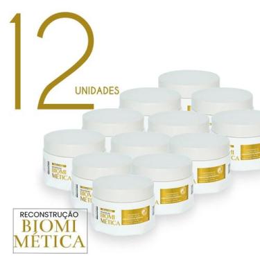 Imagem de KIT Máscara Reconstrução Biomimética 300g 12 Unds - Begônia Gold