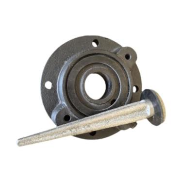 Imagem de XLWLLNJ Kit de Flange de Substituição de 4 Peças E Acessórios para Bomba Tipo 75 Peças Essenciais de Ferro Fundido para Desempenho Confiável Adequado para áre, Almofada de Borracha, Tamanho real