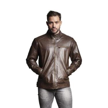Imagem de Jaqueta de Couro HD Marrom Café - Parra Couros, EG
