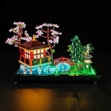 Imagem de Kit de luz LED compatível com Lego 10315 Jardim tranquilo, iluminação LED compatível com Lego 10315 Creative Building Set, ilumine seus jardins zen japoneses e coleção de meditação (sem conjunto de