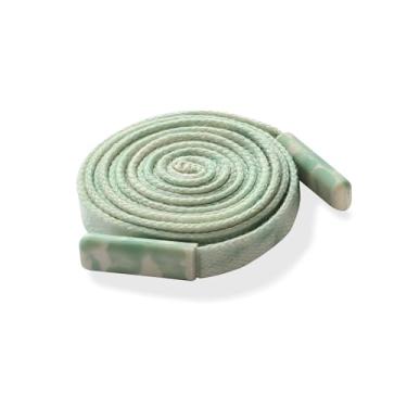 Imagem de BOROLA 1 cordão de algodão durável moderno de 138 cm, moletom premium, calça esportiva, shorts de substituição universal com cordão (cordão gradiente verde-branco, boné de plástico)