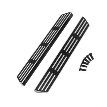 Imagem de Colaxi Pedal lateral de metal para carro RC, montagem de pedais, fácil de instalar, estribo, placa de apoio para caminhões para H12Y H12Y+ 1/12 Crawler, Preto