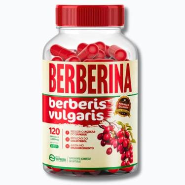 Imagem de Berberina Importada (Berberis Vulgaris) 120 Cápsulas 500mg