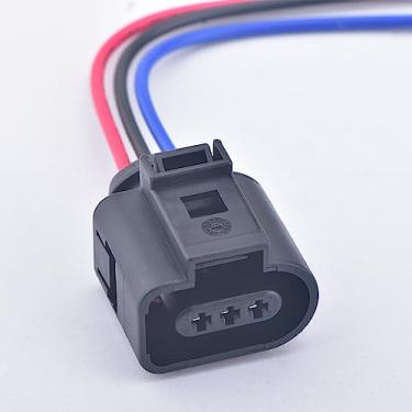 Imagem de DECKBU Interruptor de pressão de ar condicionado automático de 3 pinos 1,5 mm para bomba de combustível, sensor de eixo de cames, lâmpada de funcionamento diurno (DRL) 1J0973703 para VW Audi VAG Skoda