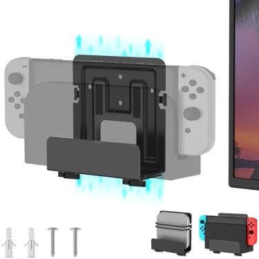Imagem de Wall Mount Bracket Compatible for Nintendo Switch 1 and 2, Adjustable Width (1.9"-2.99") Switch Holder,Easy Install,Adjustable Cable Box Wall Mount Bracket
