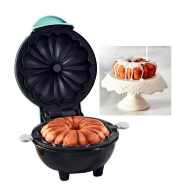 Imagem de Máquina de bolo de lava para fazer bolos, mini donuts, panquecas para café da manhã, lanches, sobremesas, superfície antiaderente, máquina de bolo, aquecimento duplo