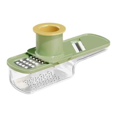 Imagem de FytStycale Ralador de Alho E Gengibre, Utensílio de Cozinha com Recipiente, Corte Fácil, Ralador, Cortador de Moedor de Alho E Gengibre, Portátil para Sala de Ja, Verde
