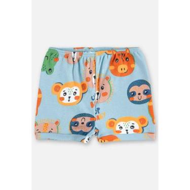 Imagem de Short em Suedine para Bebê Menino Up Baby, Azul, GG