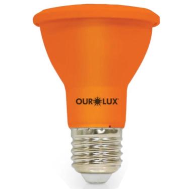 Imagem de Lâmpada Superled PAR 20 IP65 6 Watts 38º Âmbar - 05486 - OUROLUX