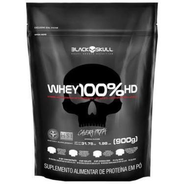 Imagem de Whey 100% HD 900g refil - Black Skull - BLACKSKULL, MORANGO