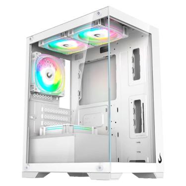 Imagem de Gabinete Gamer Rise Mode Crystal Glass S/Fan S/Fonte MidTower USB 3.0 - RM-CA-CY-01-FW