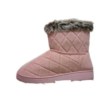 Imagem de Pantufa Feminina Bota Fechada Liang F8665 Adulto. Tamanho:36-37;Cor:Rosa