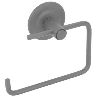 Imagem de Porta Papel Higiênico Parede Banheiro Metal Inox Black/Preto