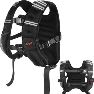 Imagem de Colete pesado para mulheres e homens, 5,4 kg/7,3 kg/9,1 kg/13,6 kg/18 kg, inodoro, 6 alças de tamanho ajustável, para corrida, caminhada, corrida, treino de força (peso não ajustável)