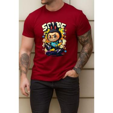 Imagem de Camiseta Estampada Labubu Monster Algodão Premium Desenho - Versitz, V