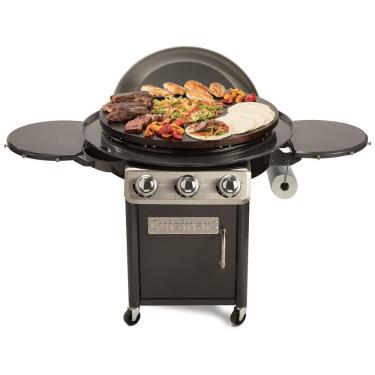 Imagem de Churrasqueira á Gás, portátil, com superfície de, para 15 pessoas, preta, CUISINART CGG 999, Preto