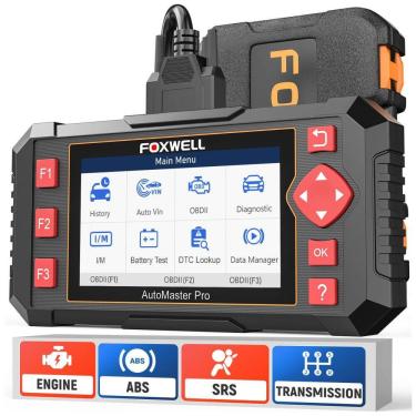 Imagem de Scanner Automotivo FOXWELL com Tela LED e Diagnóstico, OBD2, NT604, 12V, Preto