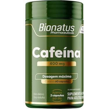 Imagem de Bionatus, Cafeína, Suplemento alimentar, Cafeína 400mg, 60 cápsulas • 60 doses, Verde