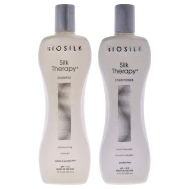 Imagem de Kit de shampoo e condicionador Biosilk Silk Therapy 2 unidades