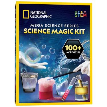 Imagem de Kit com 20 Truques de Mágicas e mais de 50 Peças para Crianças, NATIONAL GEOGRAPHIC NGMEGAMAGIC, Azul