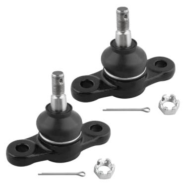 Imagem de XCPMC Kit de junta esférica de suspensão inferior dianteira 2 peças esquerda e direita | Substituição para Hyundai Tucson Sportage|Substituir OE#: K500012 Preto