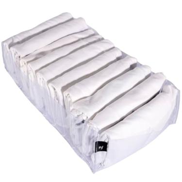 Imagem de Organizador de Gaveta Inteligente Colmeias 40x25x10cm PVC Cristal Transparente Closet Guarda Roupas Armários Organizados Calças Jeans Sarja Leggins Sapatos Sapatilhas Rasterinhas