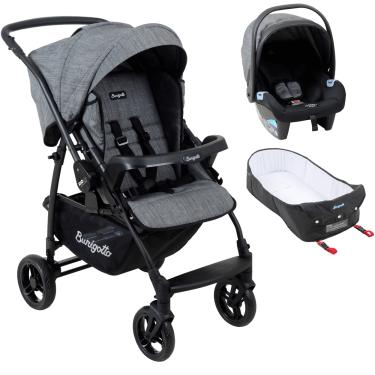 Imagem de Carrinho de Bebê Burigotto Travel Rio K 22 Ninho Mesclado Preto