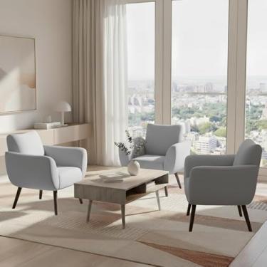 Imagem de Kit De 3 Capas Para Cadeira Poltrona Opala Em Malha Gel Premium Lisa Avulsa Ajustável (Branco)