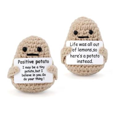 Imagem de Boneca TOYMIS Tricotada de Lã Batata de 7,6 cm Mini Funny Positive Lif