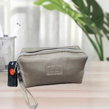 Imagem de Estojo Bolsa Necessaire para Maquiagem - NoBrand, Dourado