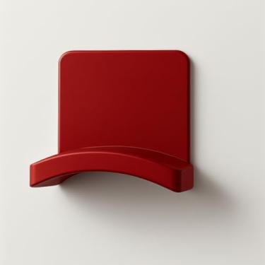 Imagem de Suporte de Parede para Headset e Controle, PLA Premium, 8,5 x 3,4 x 5,7 cm, Preto Fosco, Design Moderno (vermelho)