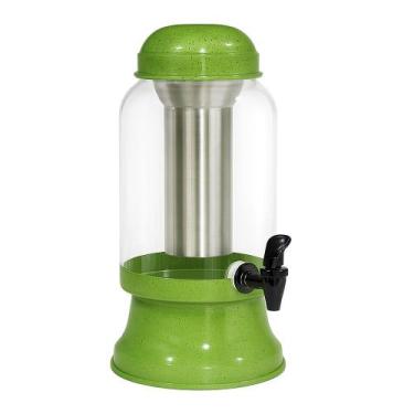 Imagem de Suqueira Barrica Vidro 3,2 Lt Porta Gelo e Copo- Verde Pig - Gastrobel