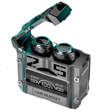 Imagem de Fone De Ouvido M25 Bluetooth Wireless V5.3 Gamer Com Microfone E Display Led Power Bank - Prata