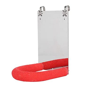 Imagem de Zerodis Brinquedo de Poleiro de Espelho de Pássaro Produtos para Animais de Estimação Suprimentos de Pássaros Brinquedos de Suporte de Gaiola Com Espelho Ideal para Papagaios e Periquitos de Poleiro de de Suprimentos de Suspensos de Aço Inoxidável