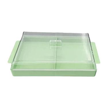 Imagem de Porta Frios Duplo Em Plástico Com Tampa Acrilica